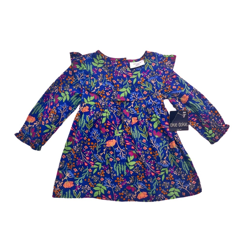 Multicolored Floral Dress 9 Months